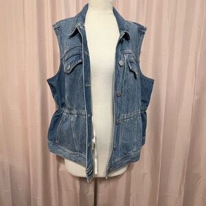 Lane Bryant Blue Denim Vest 22/24